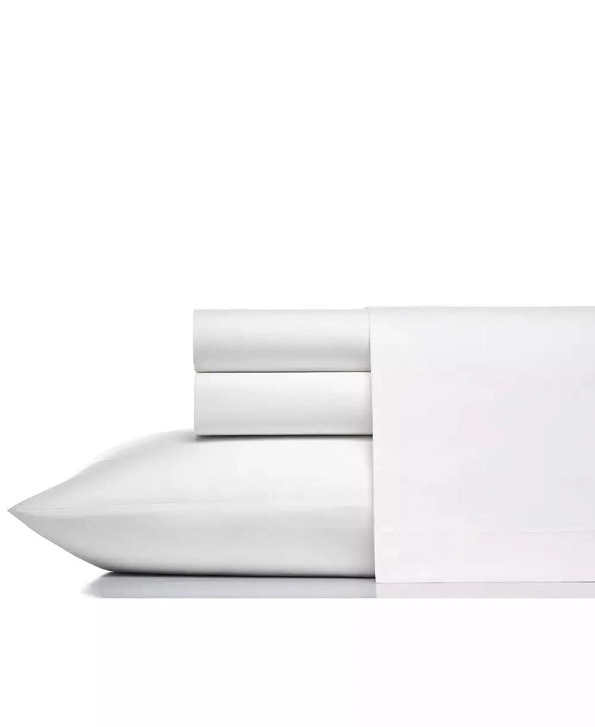 Vera Wang CLOSEOUT! Solid 400 Thread Count Cotton Percale 4 Piece Sheet Set, Queen 1