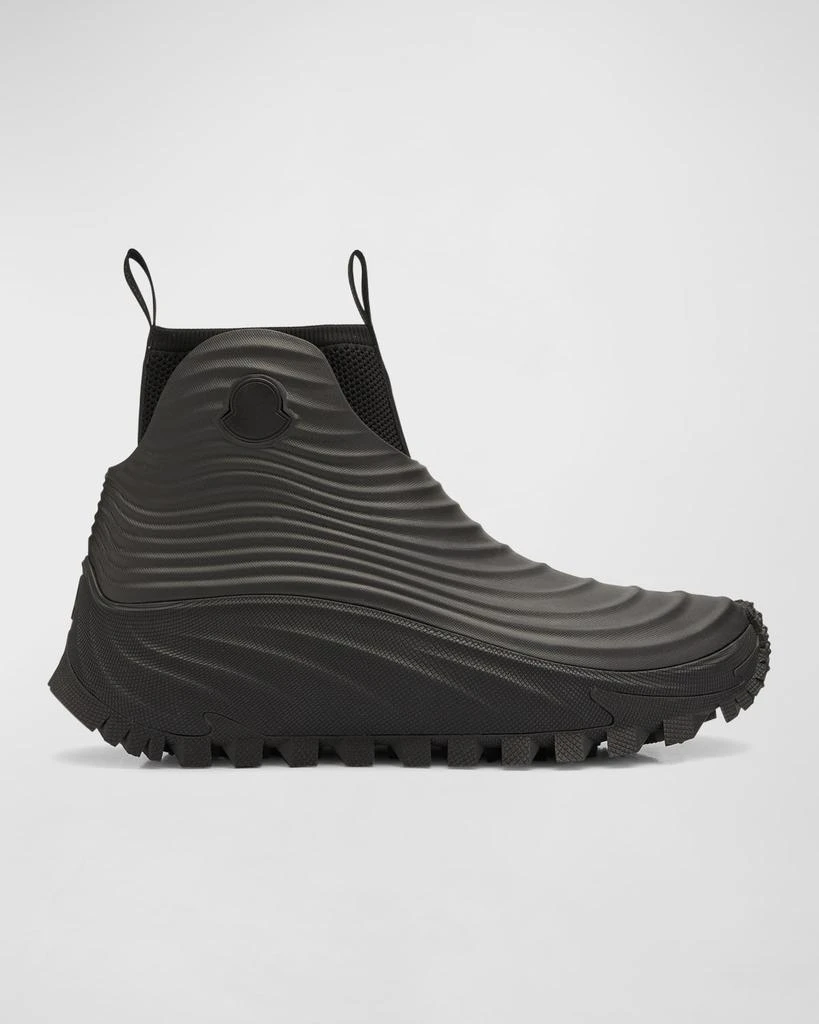 Moncler Men's Acqua High Ribbed Rain Boots 1