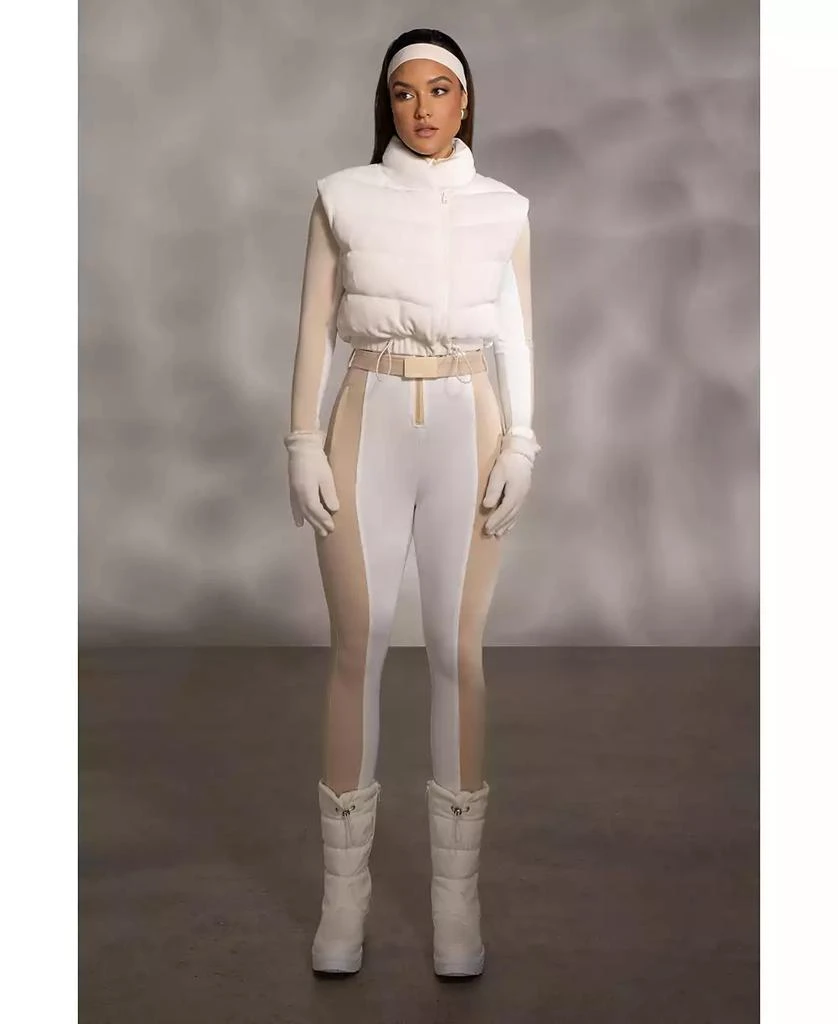 JLUXLABEL Women's Delma Ribbed Puffer Vest 3