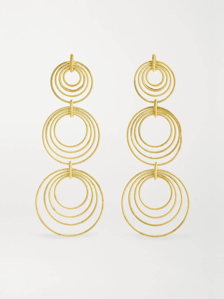 Buccellati Hawaii Waikiki 18k 黄金耳环