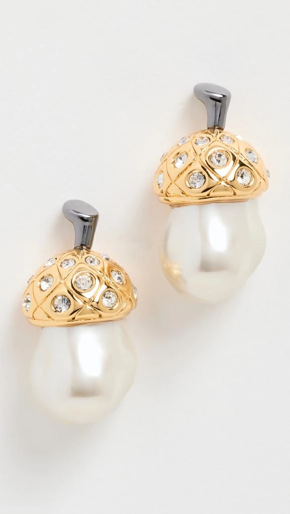 Lele Sadoughi Acorn Button Earrings 1