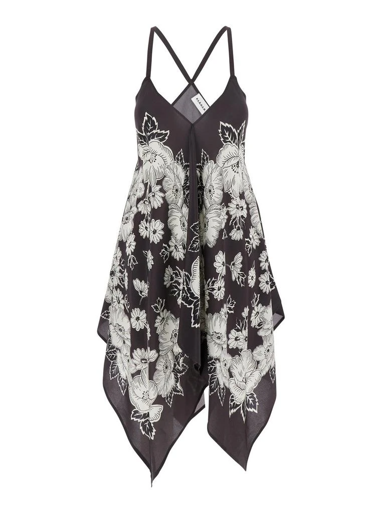 P.A.R.O.S.H. P.A.R.O.S.H. Floral Print V-Neck Dress 1