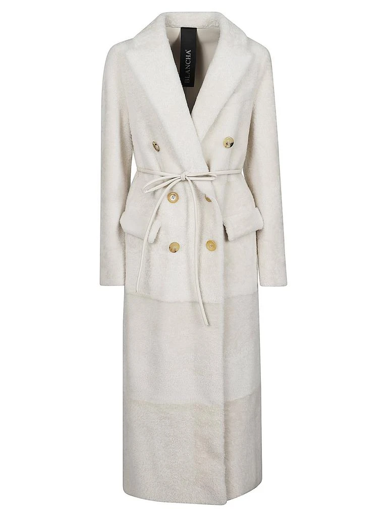 BLANCHA Blancha Double-Breasted Wrap Coat 1