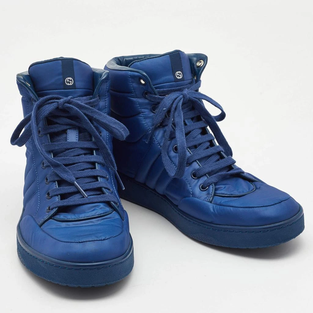 Gucci Gucci Blue Nylon Coda High Top Sneakers Size 41.5 4
