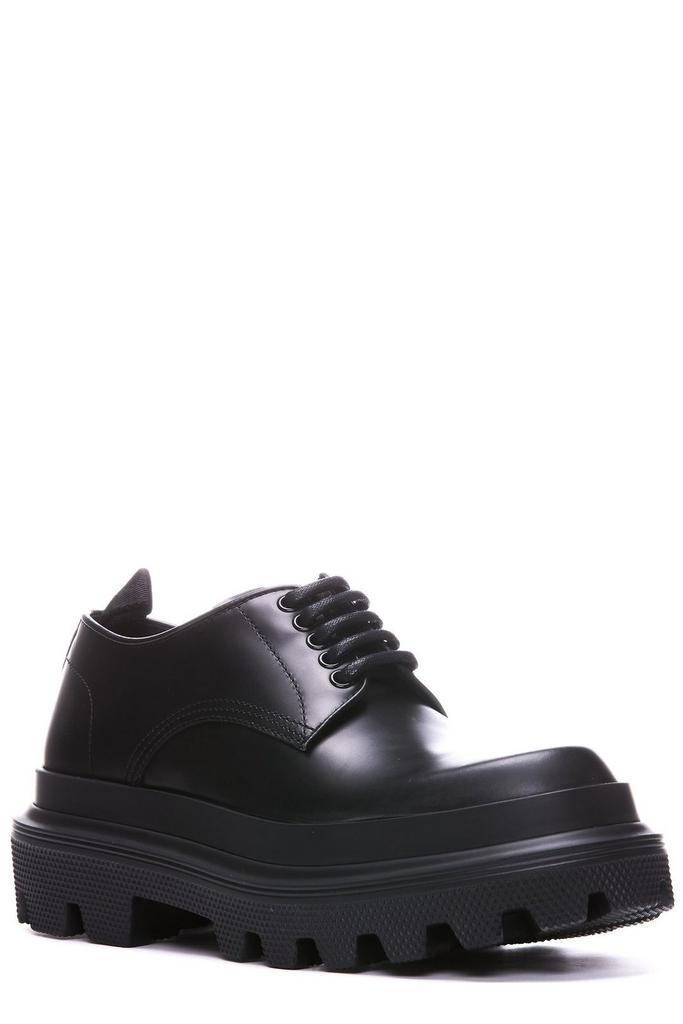 凄!!美品■DOLCE&GABBANA ブラック　ダービーシューズ Shop Dolce & Gabbana Platform Lace-Up Derby Shoes on Sale at