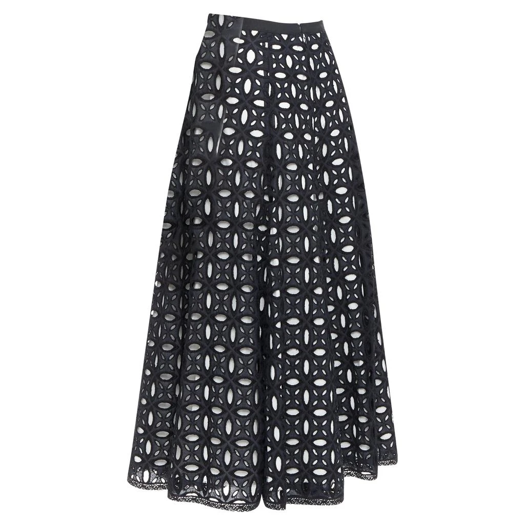 Andrew Gn black white embroidered skirt 6