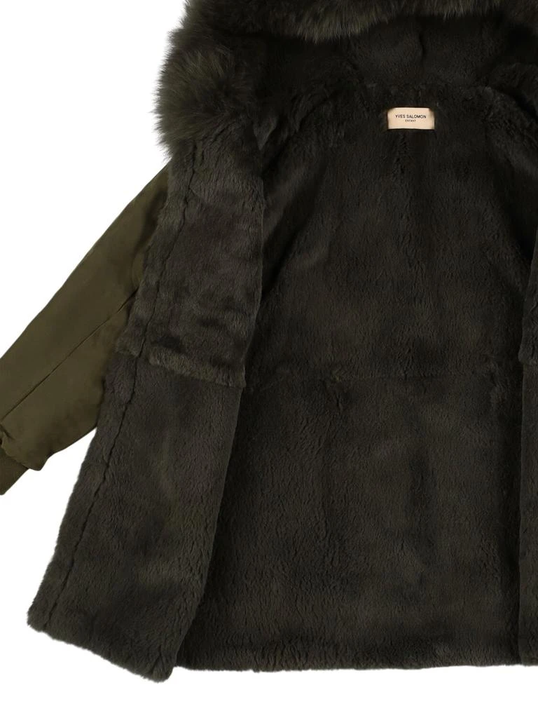 Yves Salomon Hooded Cotton Blend Parka 4