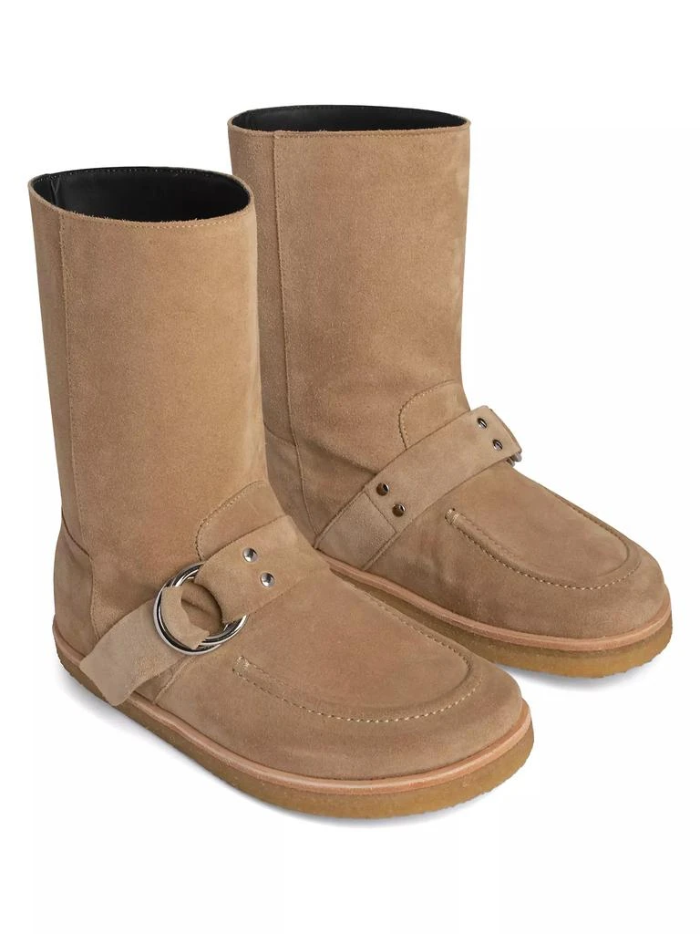 PIERRE HARDY Snow Rider Buckle-Accented Suede Boots 2