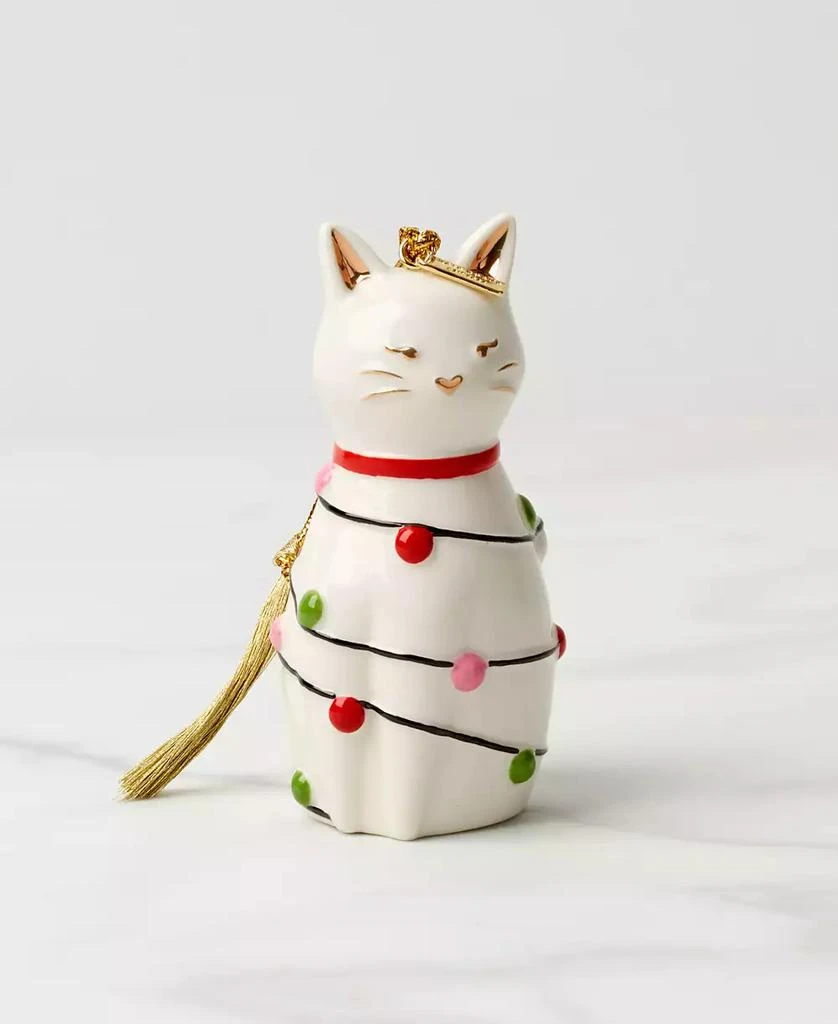 Kate Spade Be Jolly Cat Ornament 2