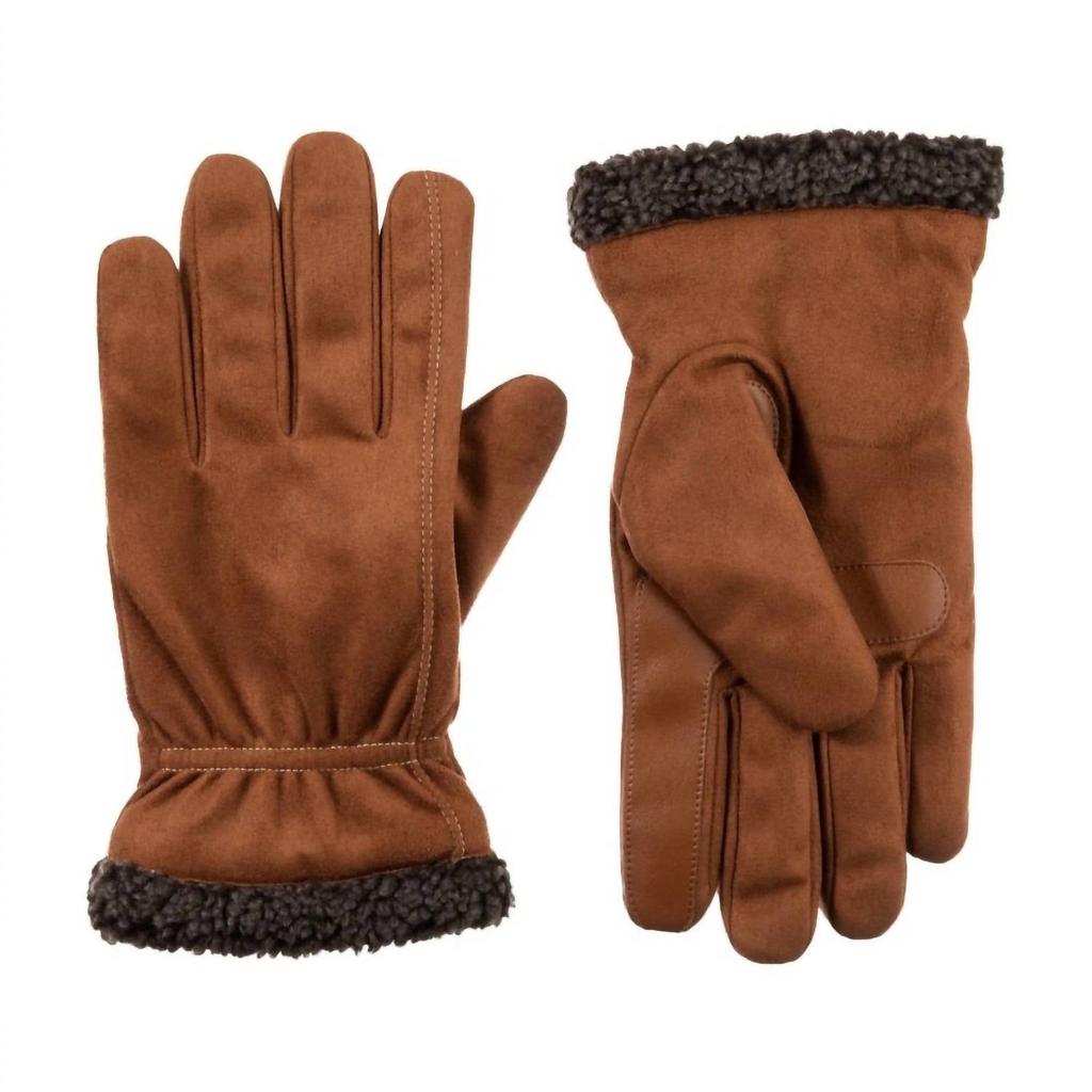 Isotoner Men’s Recycled Microsuede and Berber Glove