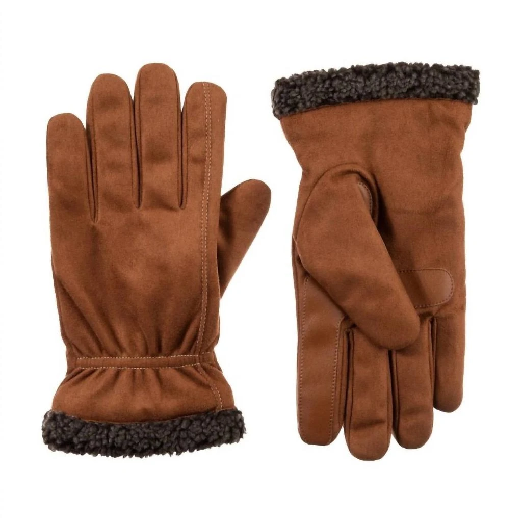 Isotoner Men’s Recycled Microsuede and Berber Glove 1