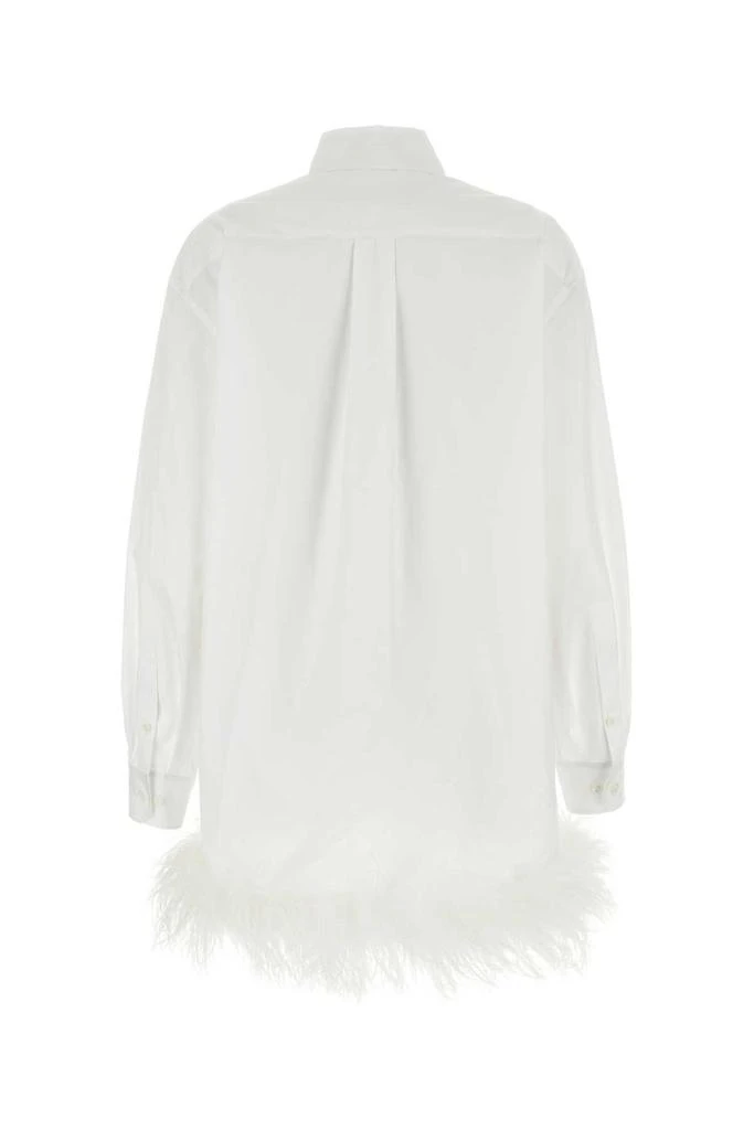 Miu Miu Miu Miu Logo-Embroidered Mini Shirt Dress 2