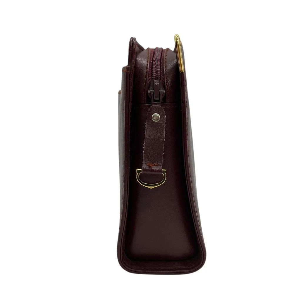 Cartier Wine Leather Clutch Bag (Pre-Owned) 6