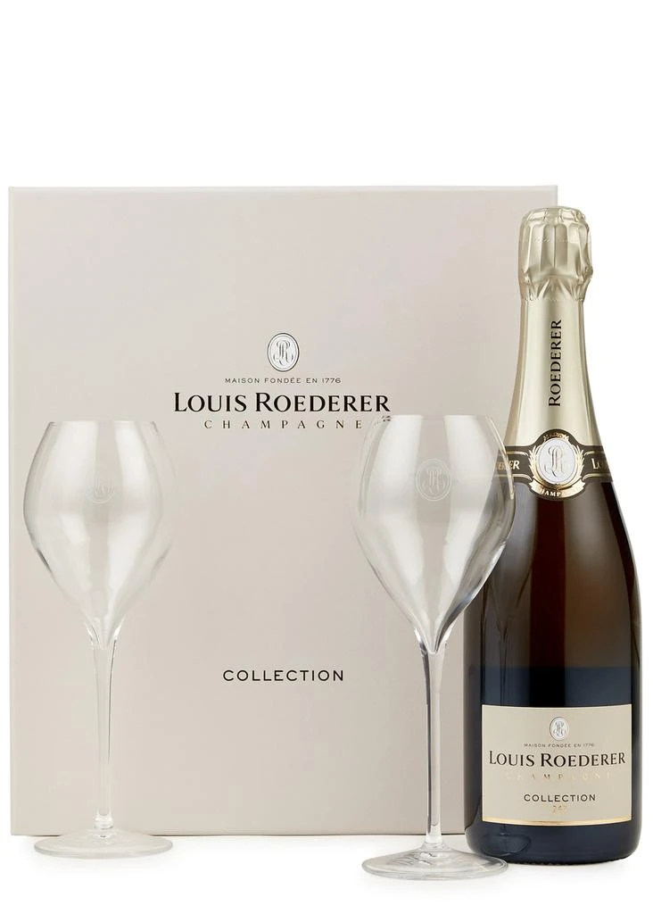 Louis Roederer Collection 243 Champagne MV & Flutes Gift Set 1