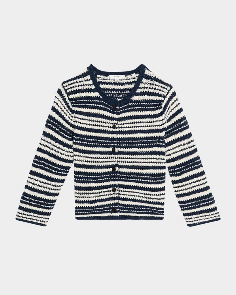 Vince Textured Stripe Cardigan