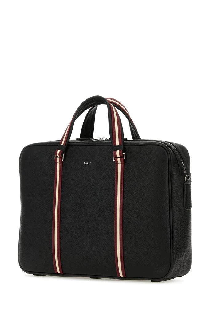 Bally Black leather Code briefcase 1