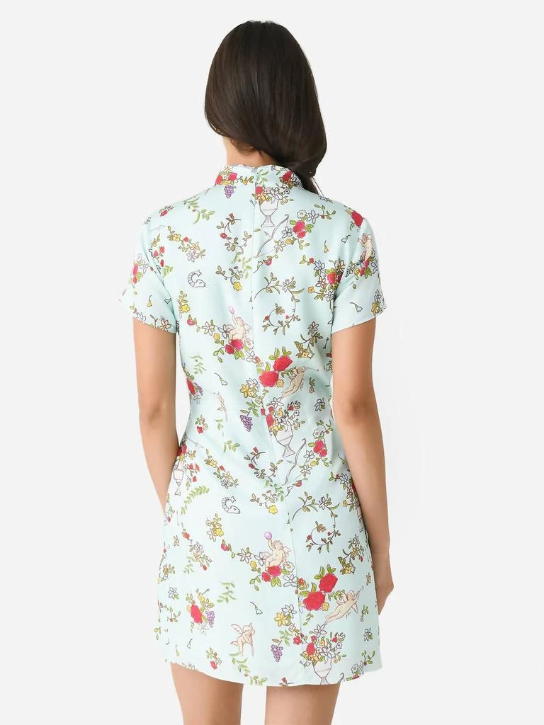 Kitri Gretchen Mini Dress In Mint Cherub Print 3