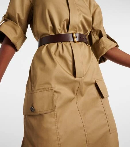 Yves Saint Laurent Cotton twill midi dress 5