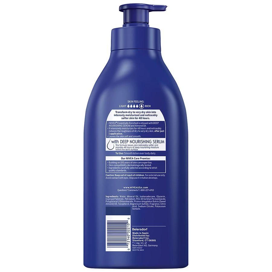 Nivea Essentially Enriched Body Lotion 11