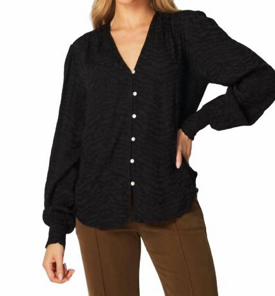 Bella Dahl Bella Dahl - Smocked Cuff Button Down