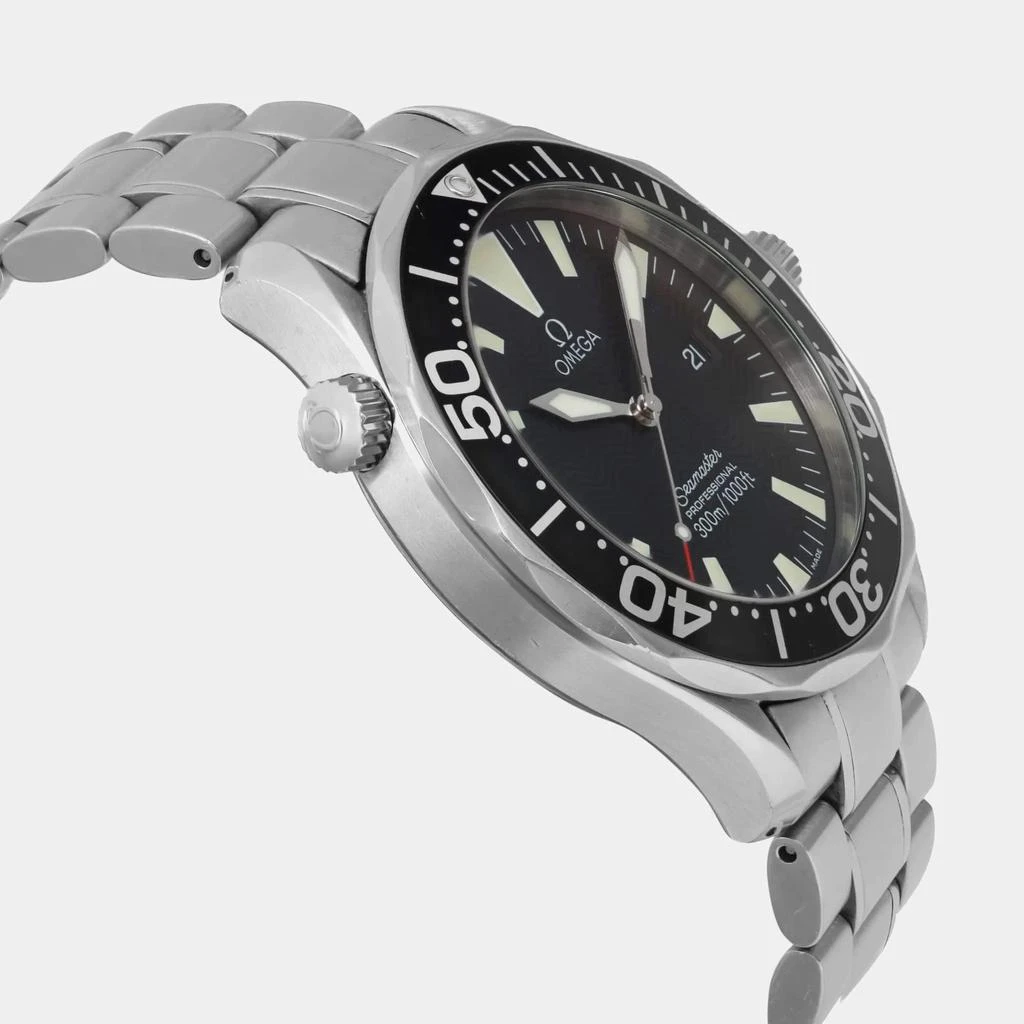 Omega Omega Black Stainless Steel Seamaster Diver 300 M 2264.50.00 Quartz Men's Wristwatch 41mm 3