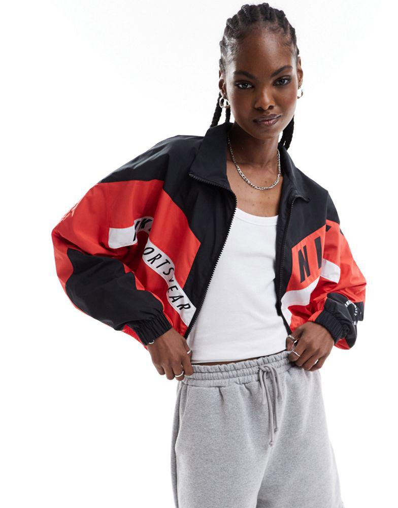 Nike Nike Streetwear woven jacket in red and black