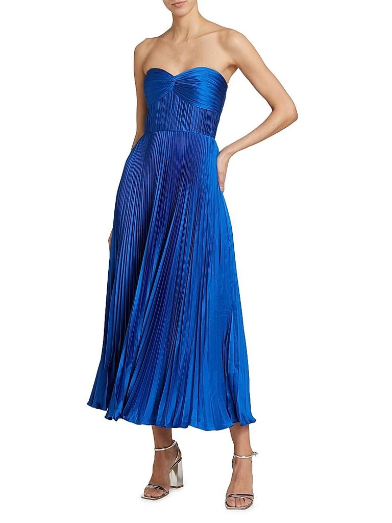 AMUR Pleated Strapless Belle Dress 3