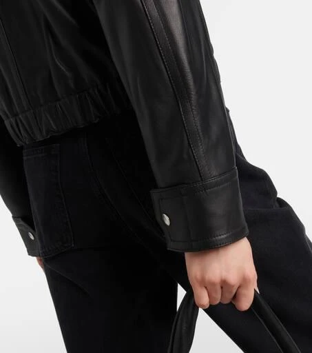 Vince Cropped leather bomber jacket 6