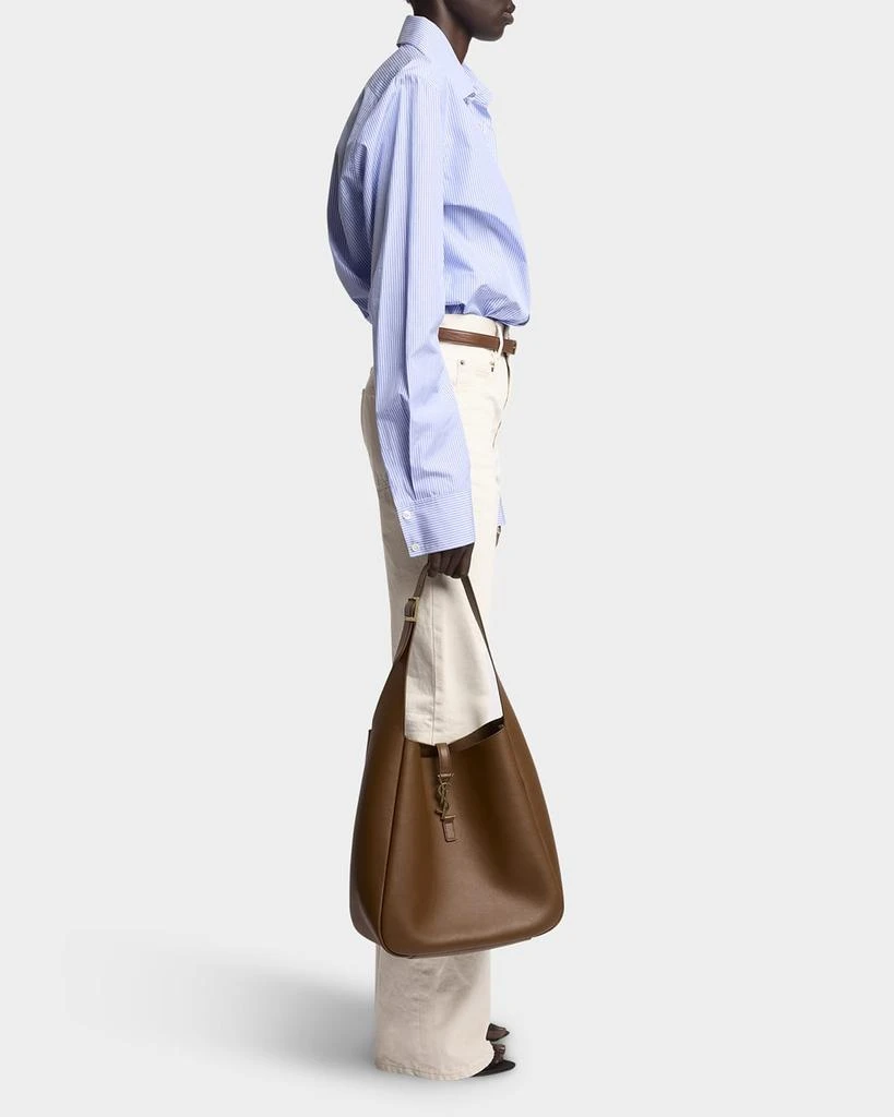 Yves Saint Laurent Le 5A7 Large YSL Shoulder Hobo Bag in Smooth Leather 5