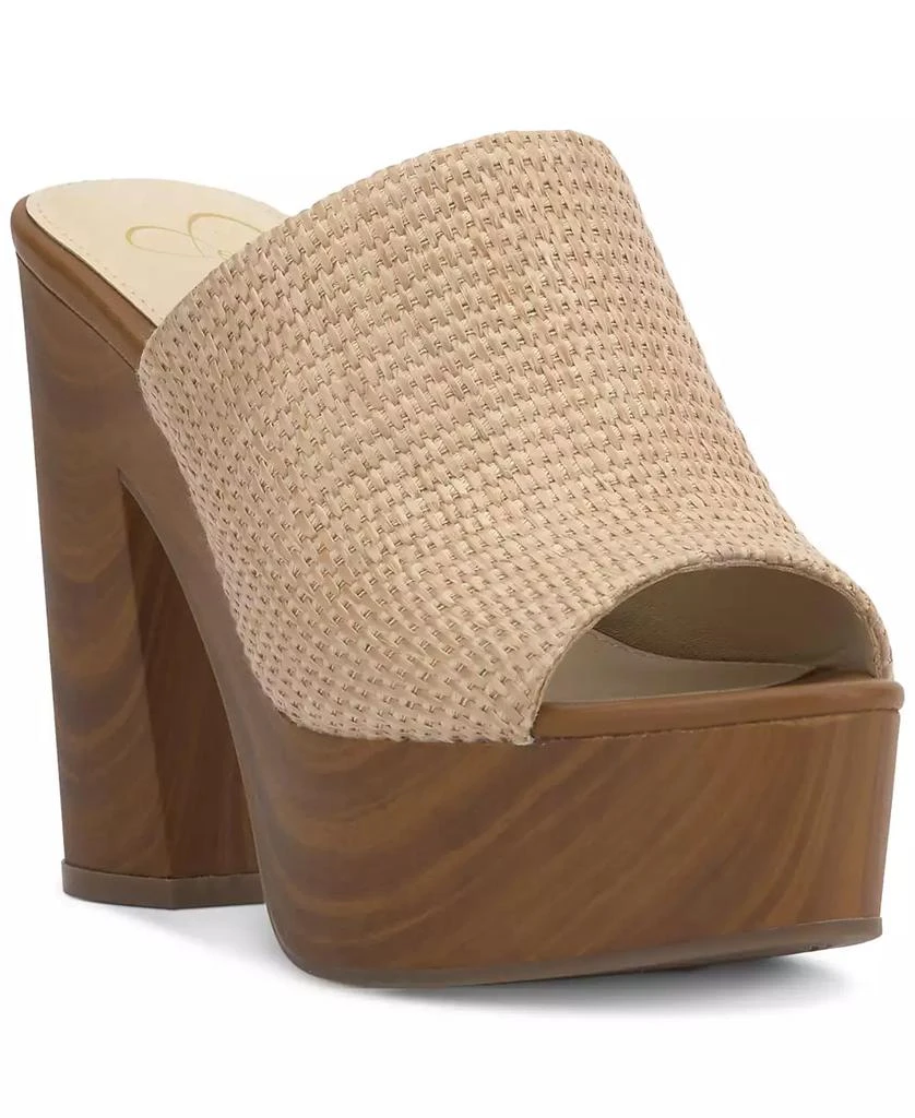 Jessica Simpson Women's Shelbie Block Heel Platform Mules 1