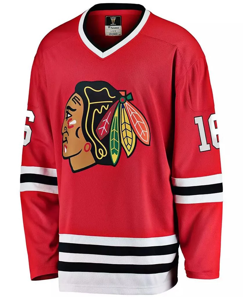 Fanatics Men's Eddie Olczyk Red Chicago Blackhawks Premier Breakaway Retired Player Jersey 3