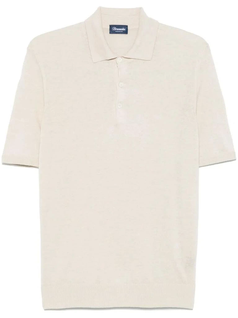 Drumohr Drumohr Short Sleeve Polo With Buttons 1