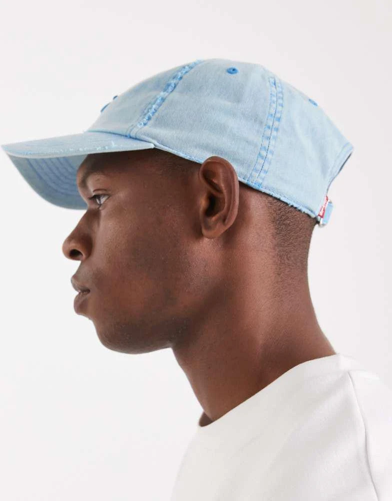 Levi
s Levi
s LS monogram logo cap in washed blue 3