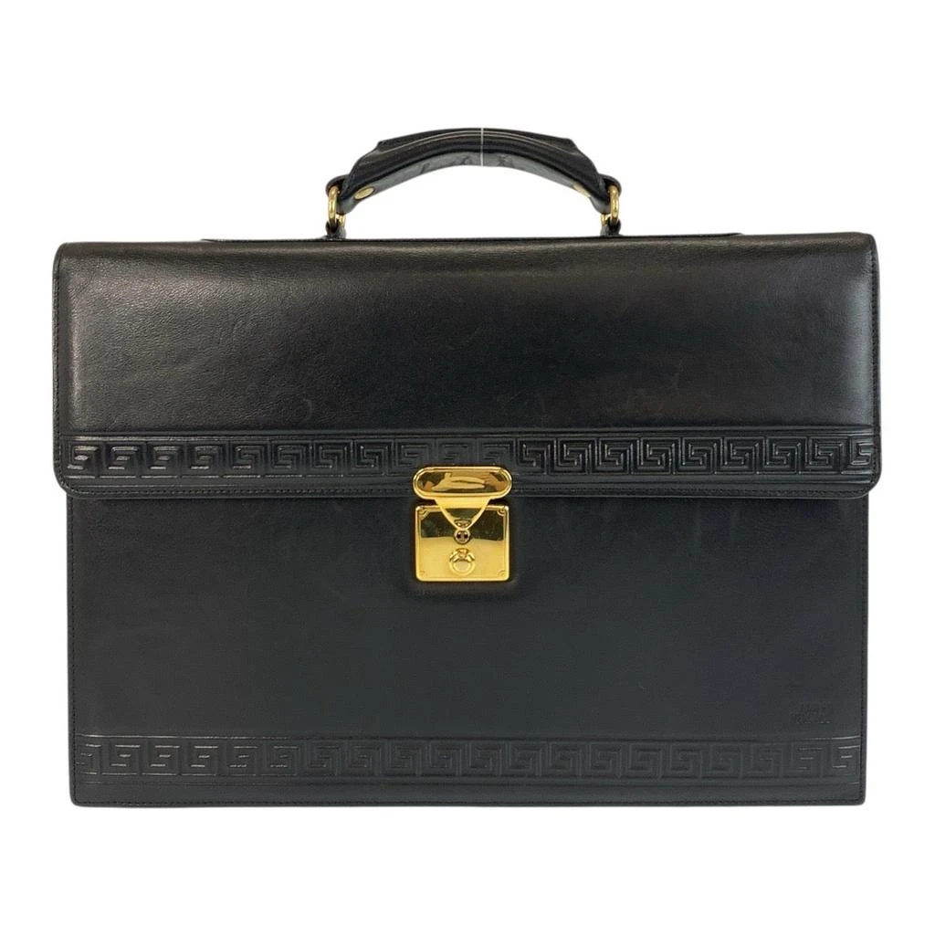 Versace Leather Business Briefcase 1