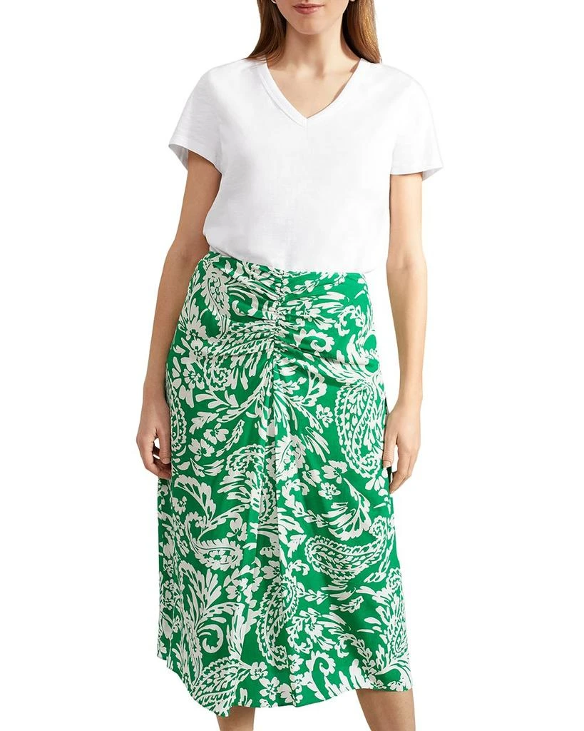 HOBBS LONDON Cassidy Ruched Midi Skirt 4
