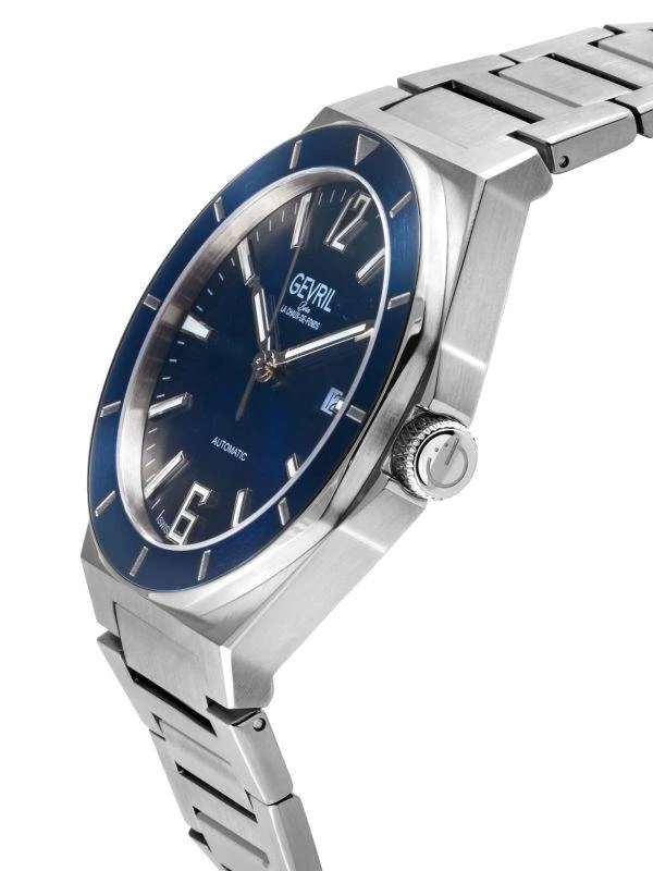 Gevril High Line 43MM Stainless Steel Automatic Bracelet Watch 3