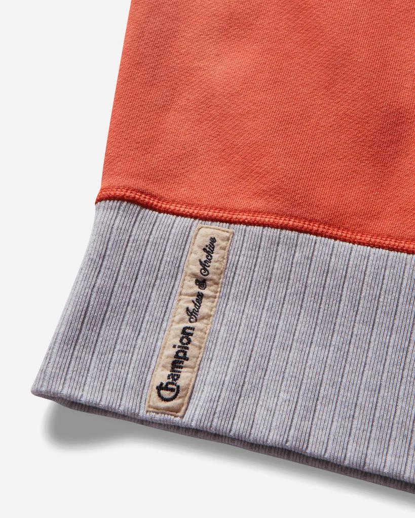CHAMPION Men's 50's Saddle Crewneck Sweatshirt Orange 4