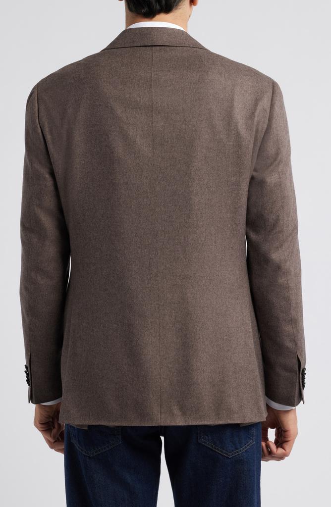 Canali Kei Trim Fit Textured Silk & Cashmere Sport Coat