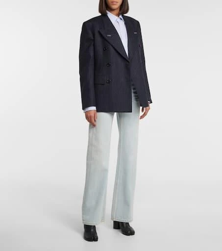 MAISON MARGIELA Cutout high-rise wide-leg jeans 2