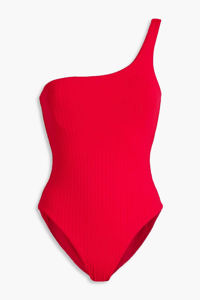 MELISSA ODABASH Palermo one-shoulder ribbed swimsuit