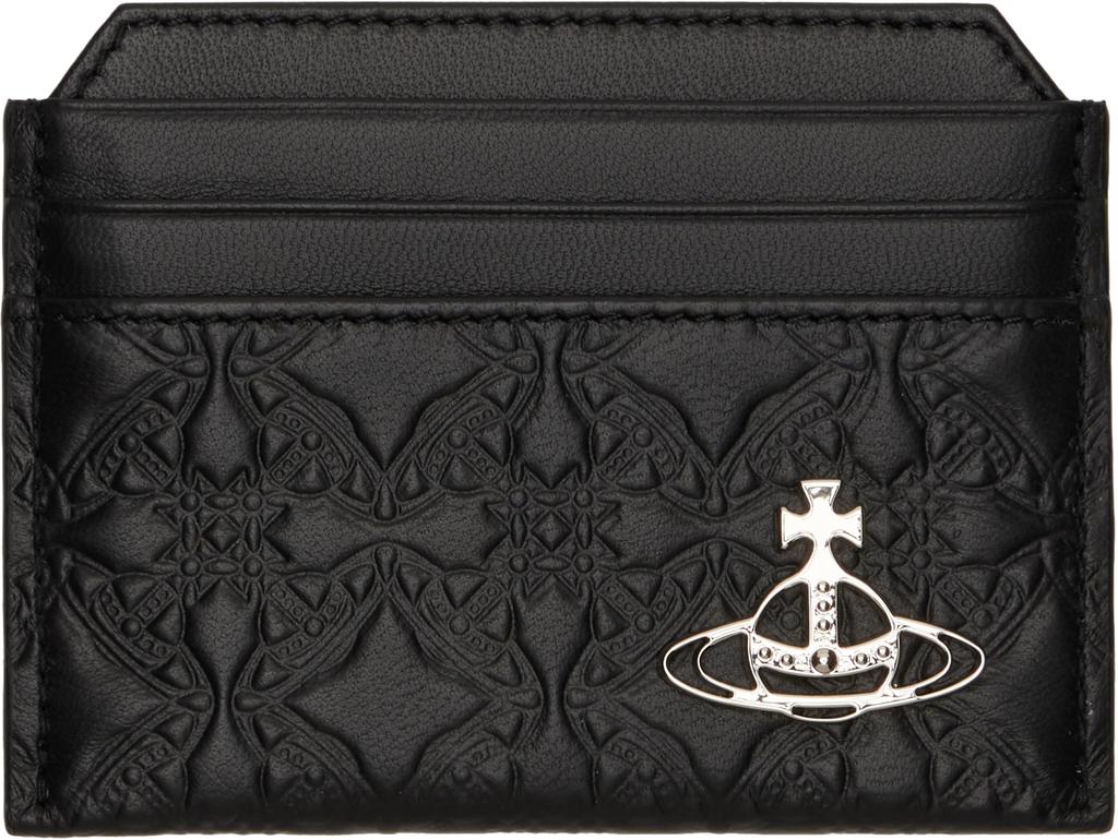Vivienne Westwood Black Saffiano Slim Card Holder - Bags