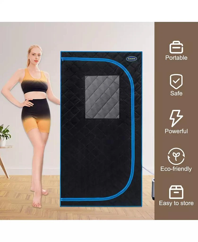 Streamdale Furniture Streamdale Portable Full-Body Steam Sauna Tent with Remote, Chair, and Generator 3