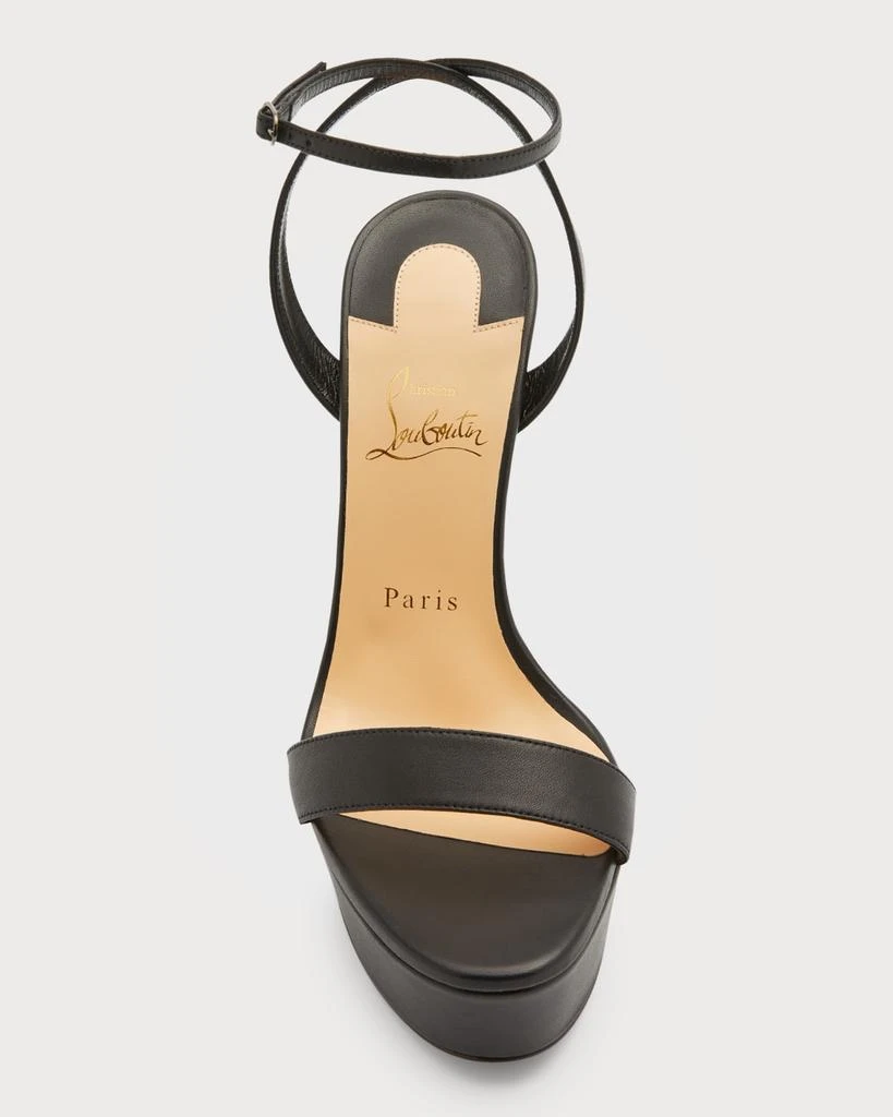 Christian Louboutin Loubi Queen Red Sole Platform Sandals 5