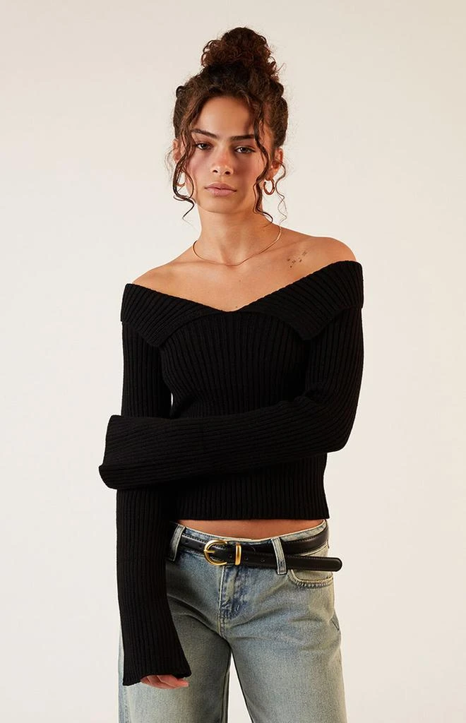 LA Hearts Lane Off-The-Shoulder Sweater 1