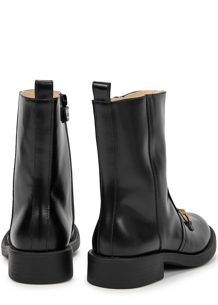 Gucci KIDS Aisha horsebit leather boots (IT27-IT33) 2