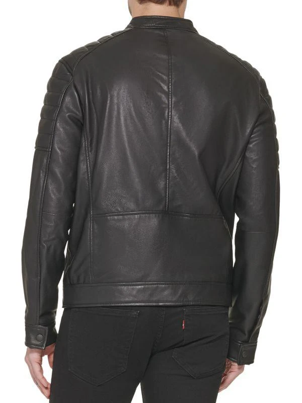Cole Haan Leather Moto Jacket 2