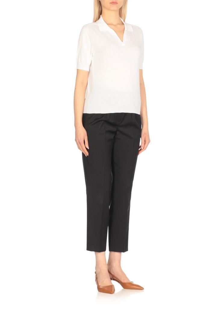 Peserico White Cotton Polo