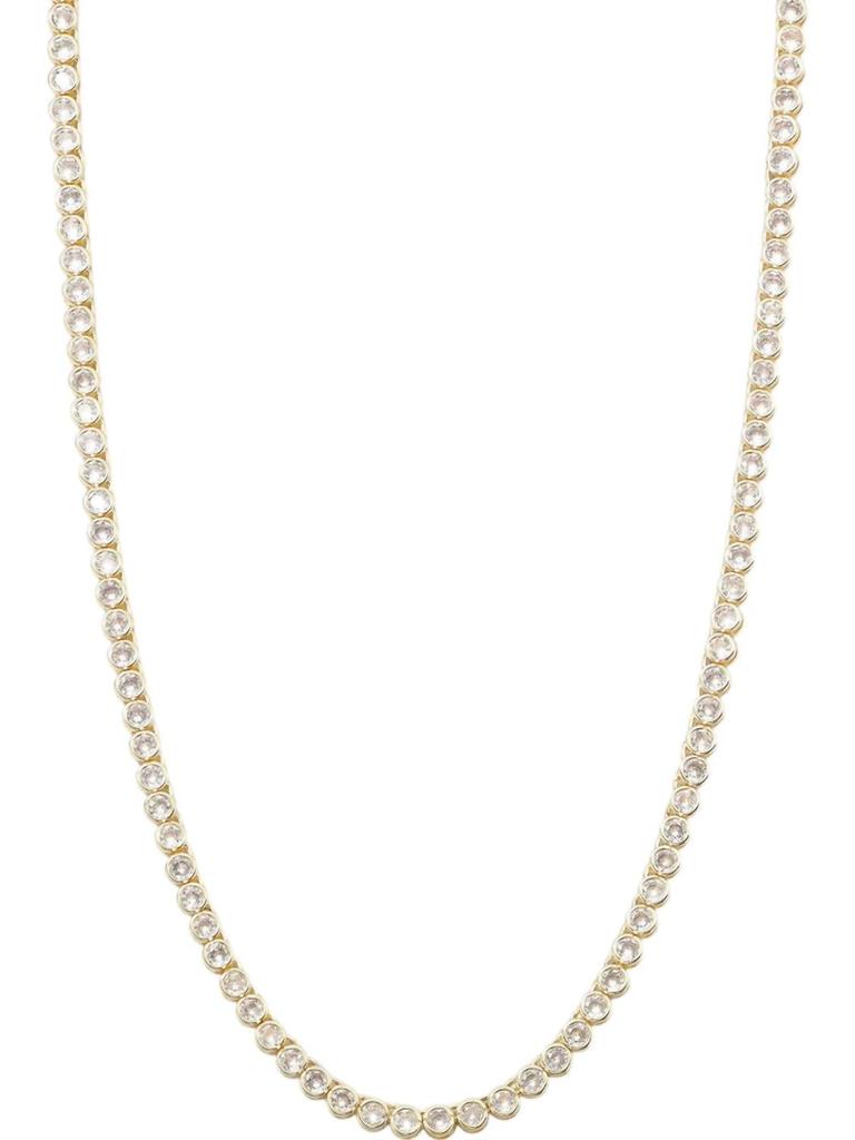 Melinda Maria Women's Baroness Necklace In Gold/white Diamond