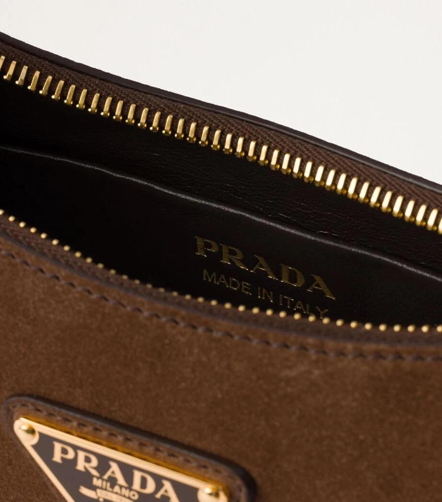 Prada Suede Arqué Shoulder Bag 4