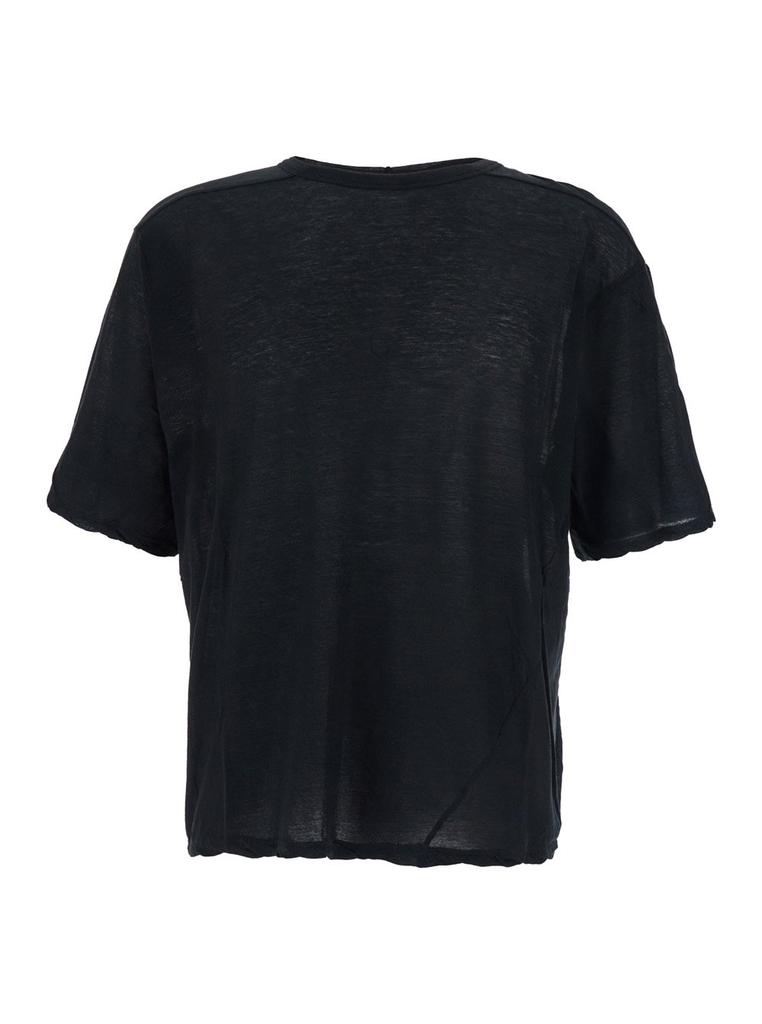 【関税込み】Rick Owens ブラック Hollywood Double LS Tシャツ Rick Owens Double LS T-Shirt Black Men's - SS25 - US